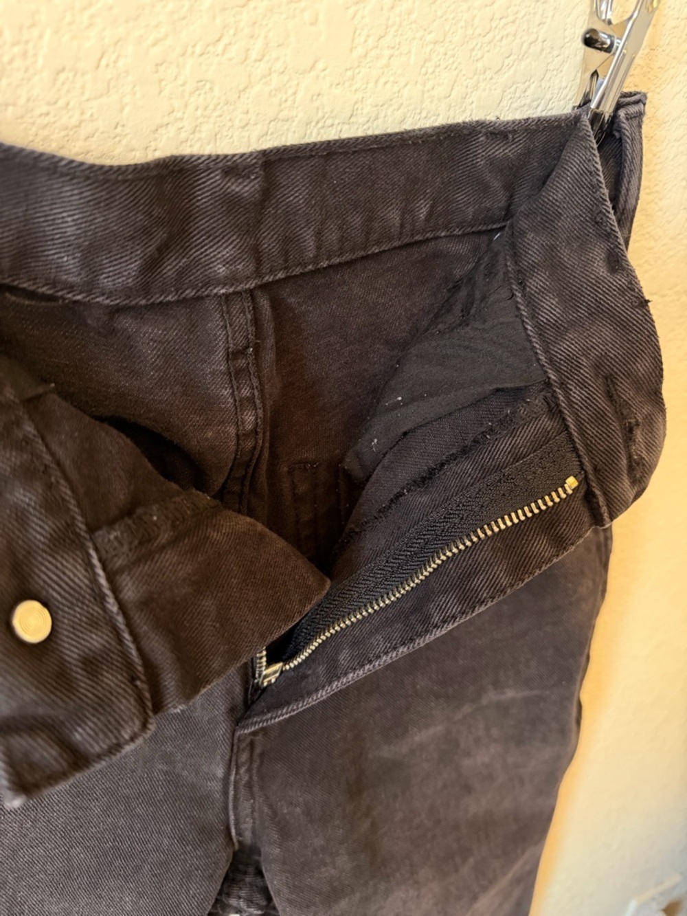 John Galt Black High-Waist Tapered Jeans - Picture 5 of 5
